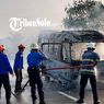Mobil Elf Hangus Terbakar di Tol Solo-Ngawi, Tak Ada Korban Jiwa