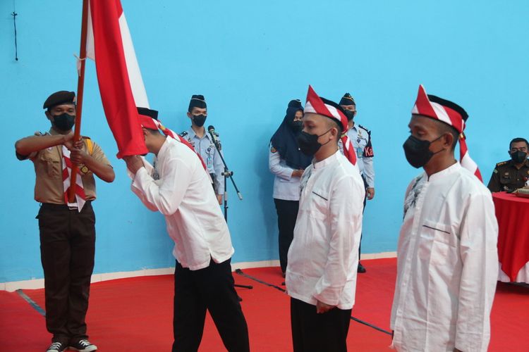 Tiga narapidana kasus teroris di Lapas Kelas IIA Serang menyatakan kembali setia pada NKRI.