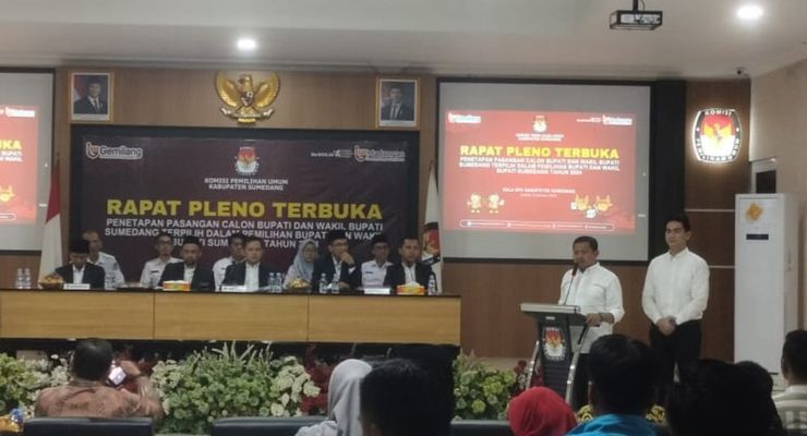 Dony-Fajar Resmi Menjadi Bupati dan Wakil Bupati Sumedang Terpilih 2024