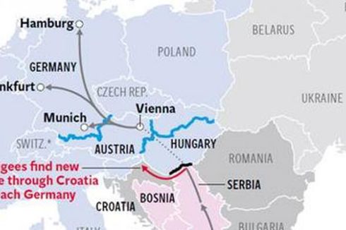 Hongaria Tutup Jalur, Pengungsi Terpaksa Lalui Ladang Ranjau di Kroasia