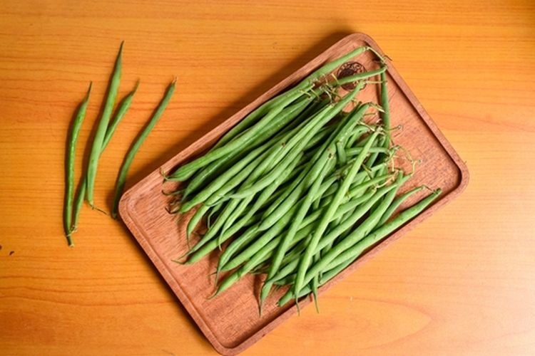 Ilustrasi sayuran baby buncis