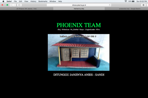 Situs Dinsos DKI Diretas, 'Hacker' Singgung DP 0 Rupiah Anies-Sandi