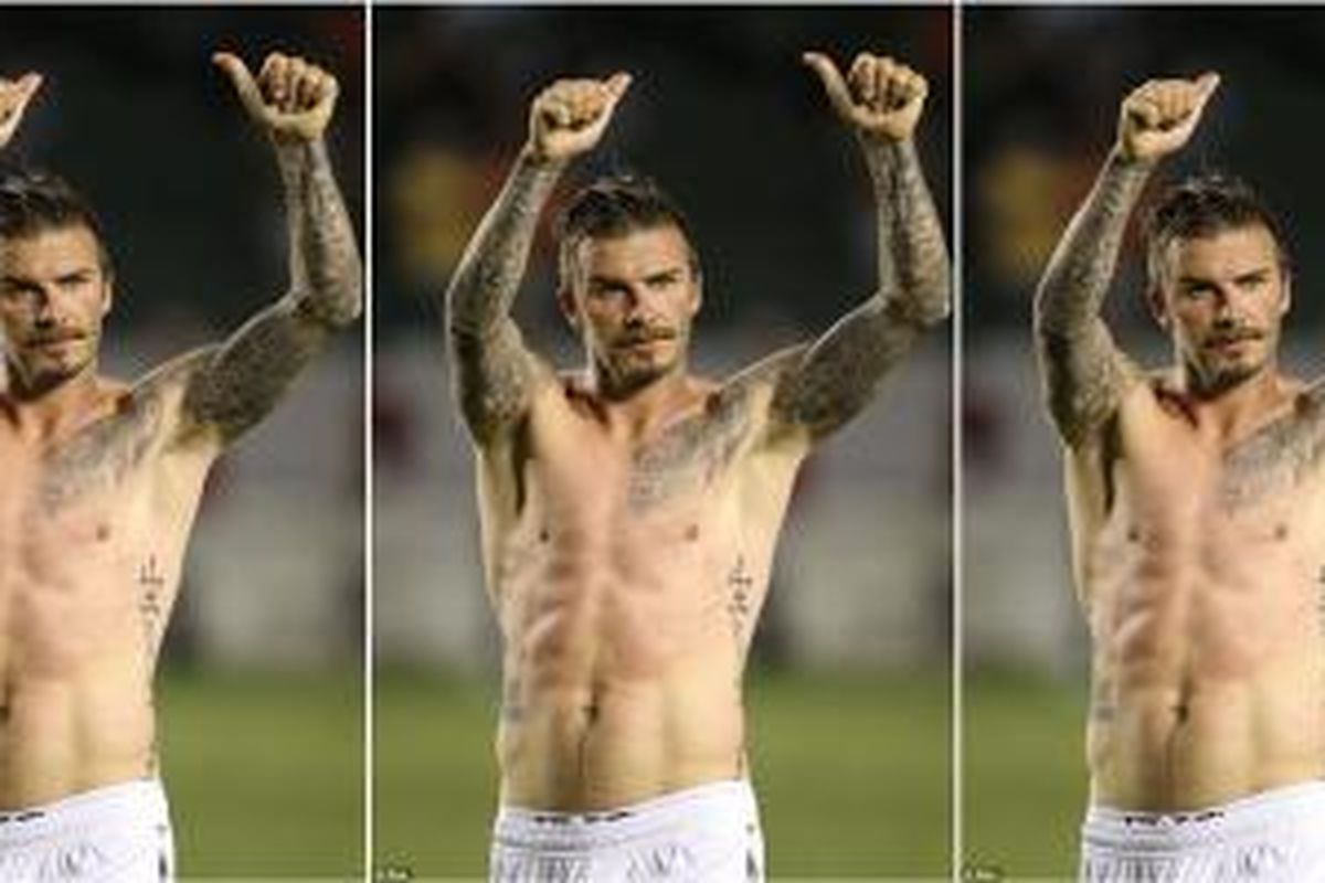 Menurut para wanita Perut David Beckham seperti sebuah keajaiban yang mengagumkan