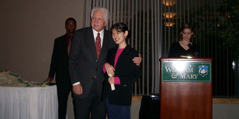 Audrey Yu Jia Hui di The College of Willliam and Mary, Virginia, Amerika Serikat.