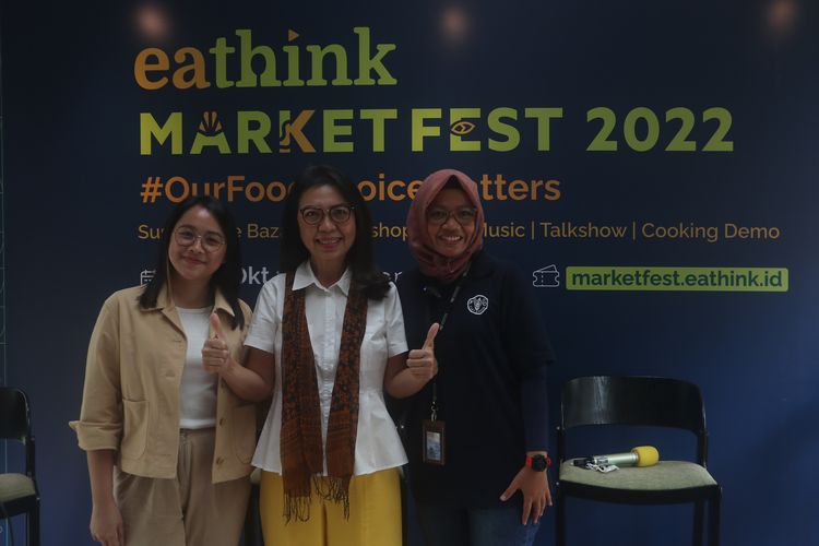 Jaqualine Wijaya, Co-founder, Food Sustainesia, dr. Ida Gunawan, MS SpGK(K) FINEM, Dokter Spesialis Gizi Klinik Konsultan, Dewi Fatmaningrum dari FAO