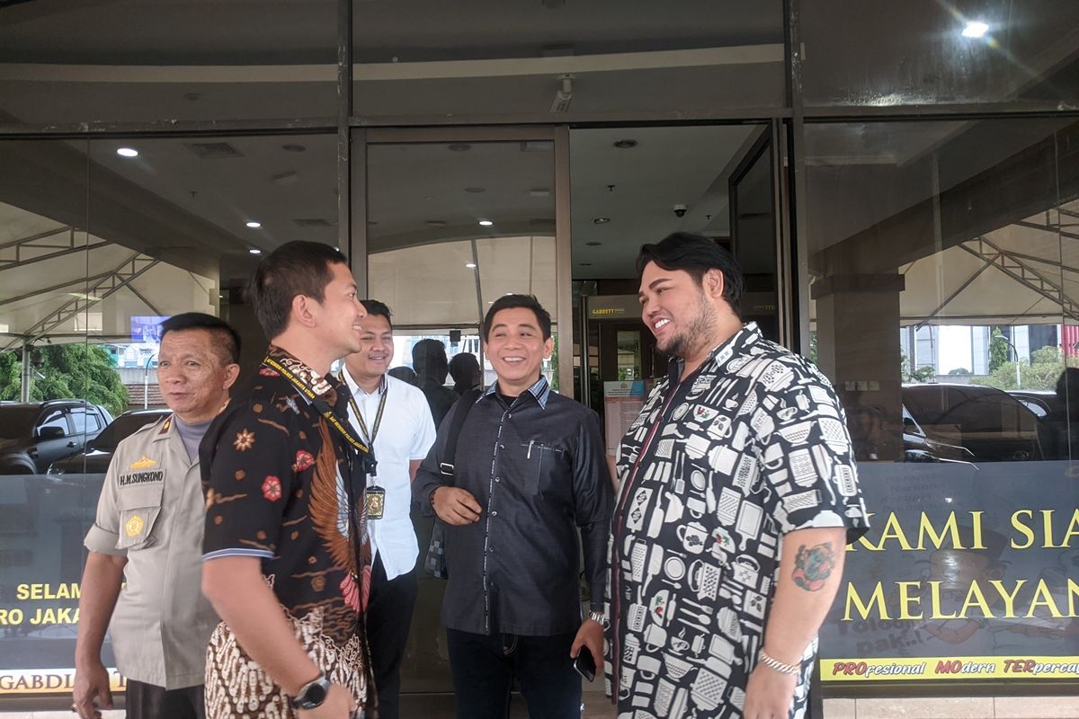 Ivan Gunawan diperiksa di Polres Metro Jakarta Utara, Jumat (6/12/2019)