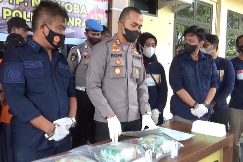 Polres Pinrang Amankan 3 Kilogram Sabu yang Dikirim dari Malaysia
