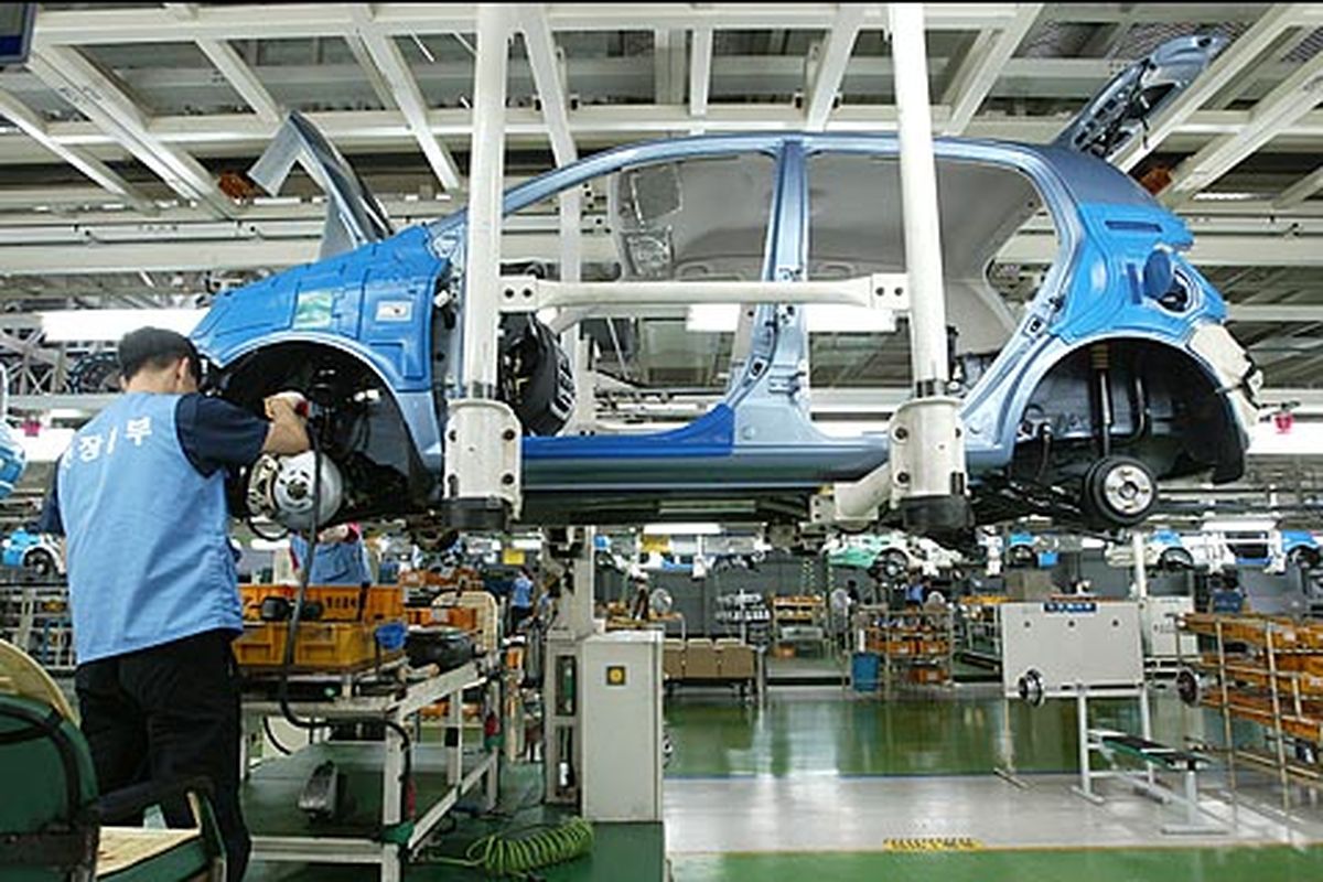 Pabrik Hyundai di Ulsan, Korea Selatan