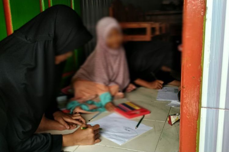 VR (6), anak dari IN, korban pemerkosaan hingga hamil di Nunukan, Kalimantan Utara,