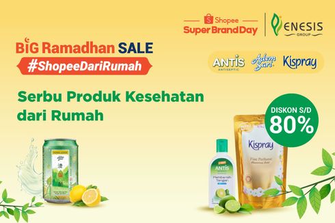 Hari Terakhir Promo Shopee Brand Day x Enesis Group, Banyak Diskon Produk kesehatan hingga 80 Persen