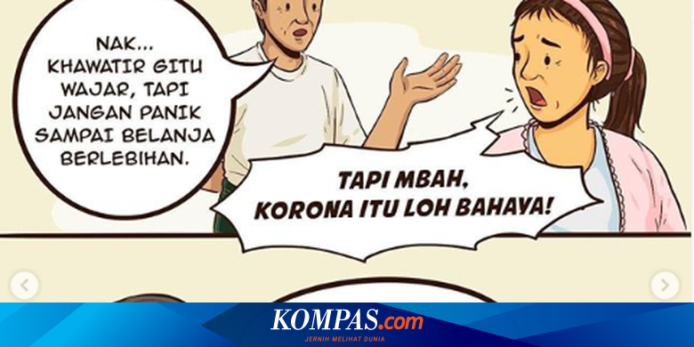 Melalui Komik Jokowi Ingatkan Masyarat Tak Panik Hadapi Virus Corona Halaman All Kompas Com