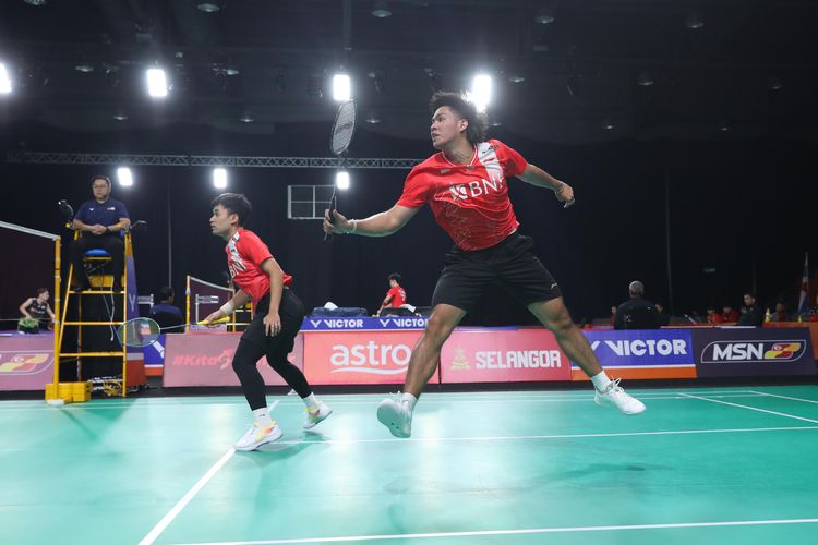 Ganda putra Indonesia, Leo Rolly Carnando/Daniel Marthin, kalah dari wakil Korea Selatan pada laga Grup D Badminton Asia Team Championships (BATC) atau Kejuaraan Bulu Tangkis Beregu Asia 2024, Kamis (15/2/2024).