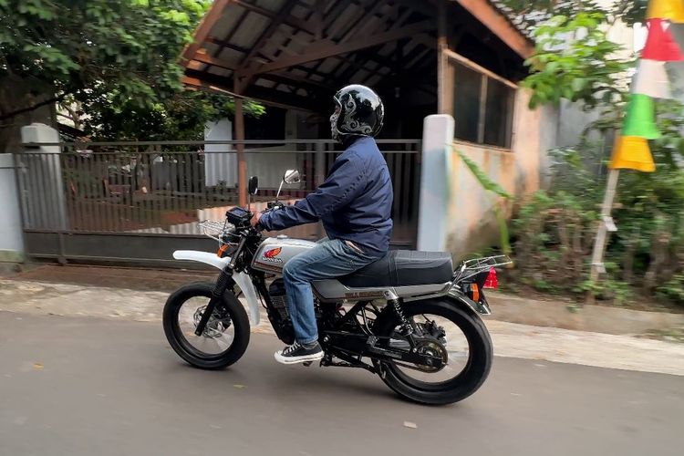 Test ride motor custom Honda Verza ala Honda Win