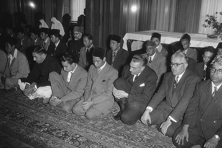 Wassenaar Mohammedan Idul Adha Muslim tanggal 10 Agustus 1954 di Wassenaar, Belanda Selatan