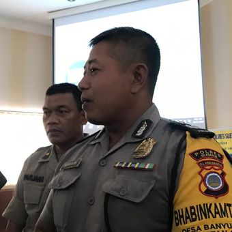 Aiptu Ifanudin, Bhabinkamtibmas Desa Banyuraden, Gamping, Sleman, di Mapolres Sleman, Yogyakarta, Jumat (11/10/2019).