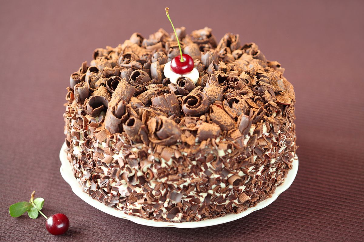 Ilustrasi black forest. 
