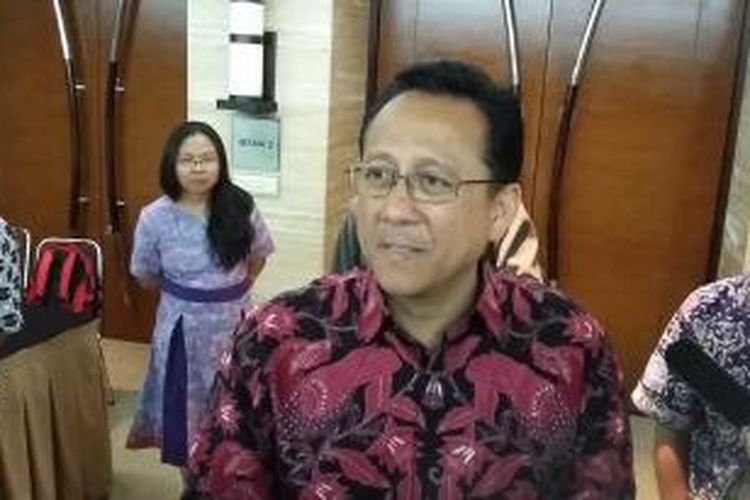 Ketua DPD RI Irman Gusman, saat ditemui seusai menjadi narasumber dalam acara 