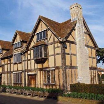 Rumah keluarga Shakespeare di Stratford-upon-Avon, Warwickshire, Inggris.