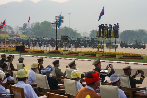 Gelar Parade Angkatan Bersenjata, Pemimpin Junta Militer Myanmar Sebut Rusia Teman Sejati