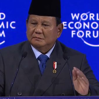 Presiden Prabowo Subianto dalam World Economic Forum di Davos, Swiss, Kamis (22/1/2026)