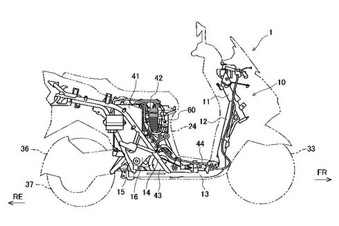 Gambar Paten Suzuki Burgman Versi Listrik Mulai Bocor