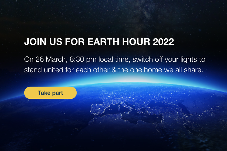 Earth Hour 2022 akan dilaksanakan pada hari ini, Sabtu (26/3/2022) pukul 20.30.