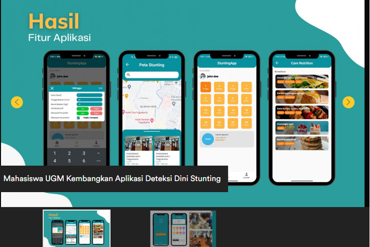 Mahasiswa UGM kembangkan aplikasi STUNTECH sebagai alat deteksi dini stunting.