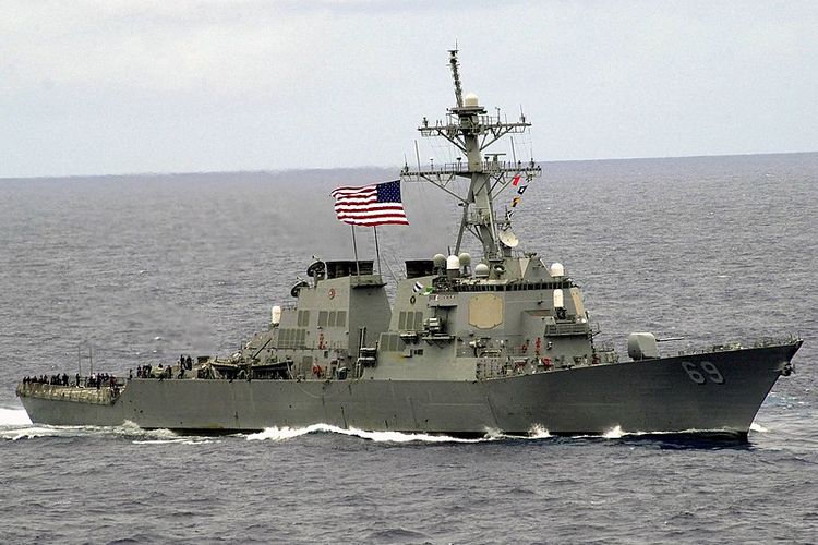 Kapal perusak milik Angkatan Laut AS, USS Milius.