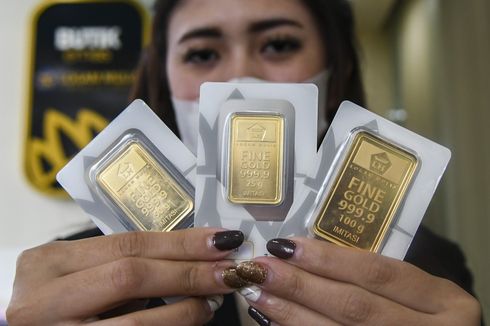 Akhir Pekan, Harga Emas Antam Anjlok Rp 9.000 per Gram 