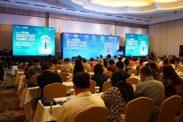 Pelaksanaan acara Siloam Digestive Summit 2025 yang digelar oleh Siloam Hospitals di Ritz-Carlton Kuningan, Jakarta, Sabtu (26/7/2025).           