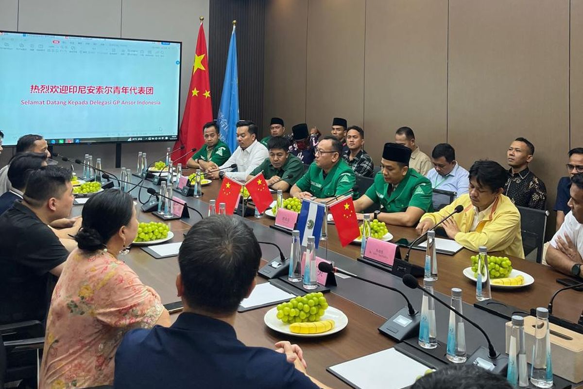 Pimpinan GP Ansor melakukan kunjungan resmi ke Kota Fusan, Guangzhou, Tiongkok, pada hari ini, Minggu (28/9/2025) untuk mengembangkan bisnis BUMA.