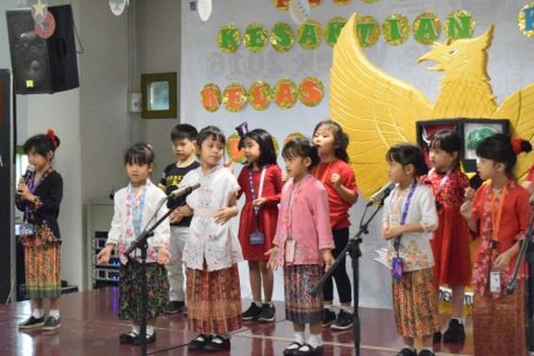 Binus School Serpong mengundang anggota TNI dalam peringatan Hari Kesaktian Pancasila di Binus School Serpong (25/9/2019).