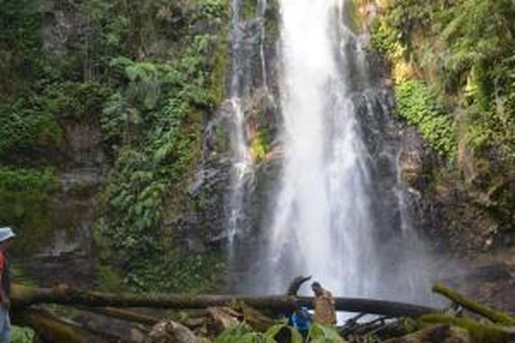 Air Terjun Cunca Rede di Kampung Ntaur, Desa Sano Lokom, Kecamatan Ranamese, Kabupaten Manggarai Timur, Nusa Tenggara Timur.