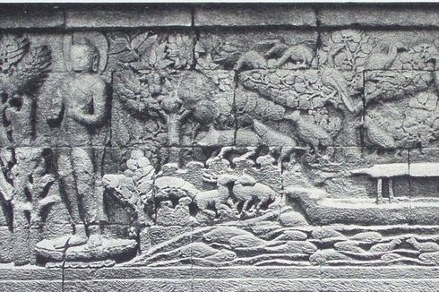 Pahatan Hewan di Candi Borobudur Bercerita tentang Calon Buddha
