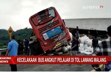 Kecelakaan Bus Angkut Pelajar di Tol Malang, 4 Orang Tewas