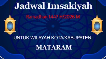 Jadwal Imsakiyah di Kota Mataram, Rabu 4 Maret 2026