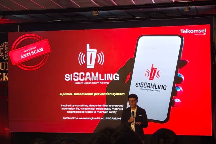Direktur Utama Telkomsel, Nugroho memperkenalkan Siscamling dalam acara peluncuran AI Innovation Hub di Institut Teknologi Bandung di Bandung, Jawa Barat, Selasa (16/12/2025).