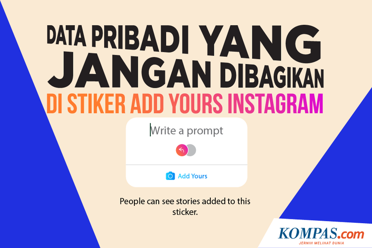 Data Pribadi yang Jangan Dibagikan di Stiker Add Yours Instagram