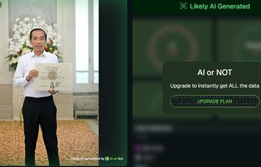 KLARIFIKASI] Foto Jokowi Menunjukkan Ijazah ke Publik Merupakan Rekayasa AI