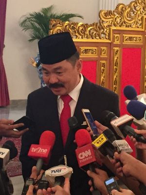 Rusdi Kirana usai dilantik menjadi dubes Malaysia oleh Presiden Joko Widodo di Istana Negara, Jakarta, Kamis (18/5/2017).