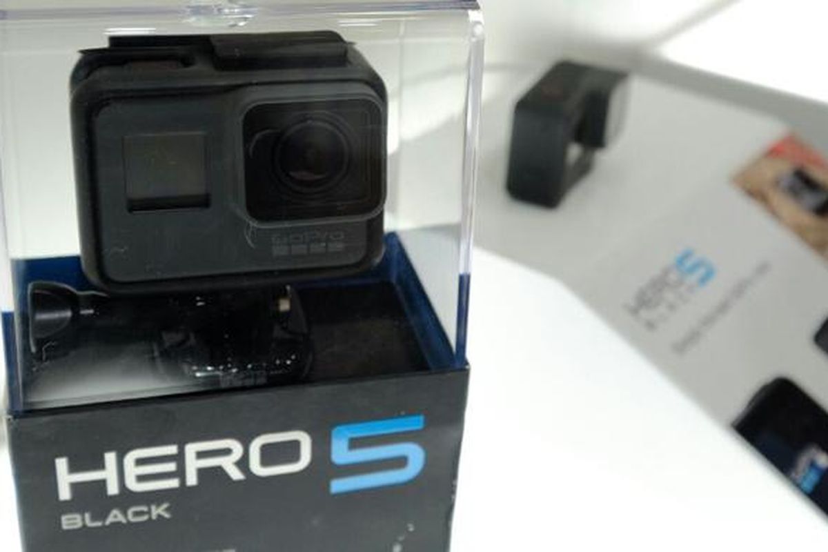 GoPro Hero 5 Black dipamerkan di Photokina 2016.