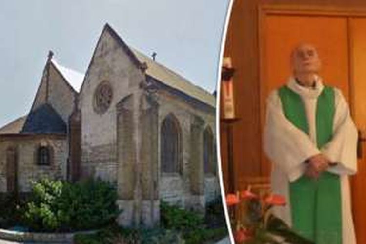 Pastor Jacques Hamel dibunuh dengan keji di dalam gereja di Perancis, Selasa (26/7/2016), oleh dua penyerang.