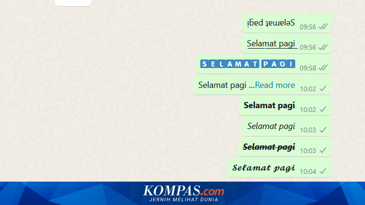 Tulisan WhatsApp Membosankan, Ini Trik Bikin Jadi Lebih Aesthetic ~AM

Klik untuk baca: