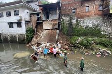 2 Rumah Warga Ambrol ke Sungai di Kota Malang