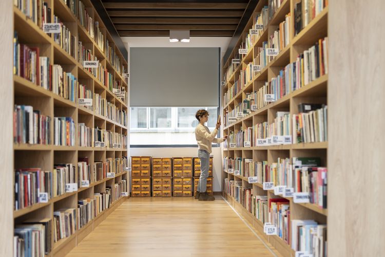 Ilustrasi perpustakaan