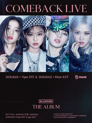 Poster Combeback Live BLACKPINK