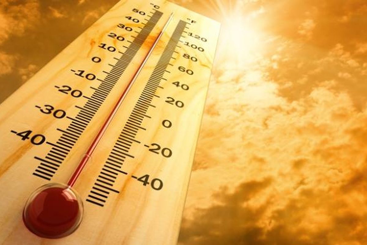 Ilustrasi suhu udara panas