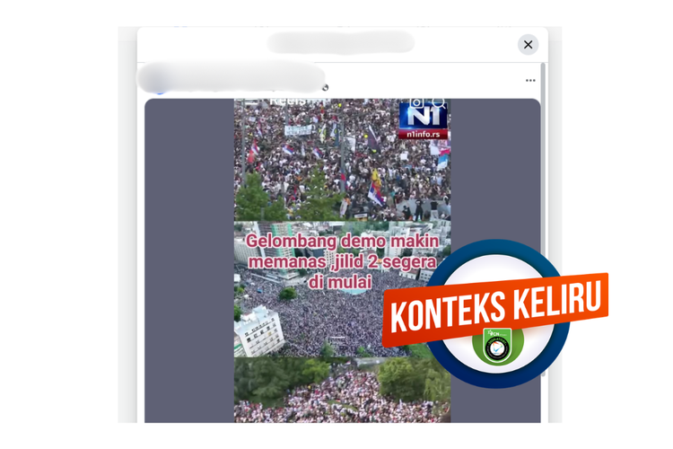 INFOGRAFIK: Foto Demonstrasi Besar Ini di Serbia, Bukan Indonesia pada Agustus 2026