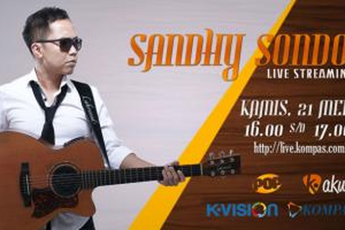 K-Akustik episode Sandhy Sondoro, Kamis (21/5/2015) mulai pukul 16.00 WIB