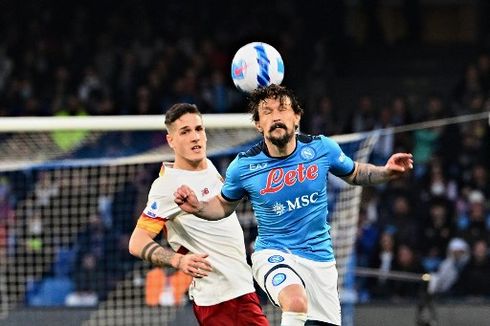 Hasil Napoli Vs Roma 1-1, Gol Injury Time Selamatkan Pasukan Mourinho